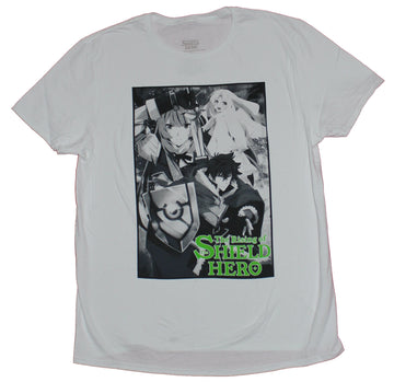 Rising of the Shield Hero Mens T-Shirt - Key Cover Srt in Black & White