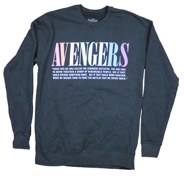 The Avengers Mens Crewneck Sweatshirt - An Idea Called The Avengers Imitative