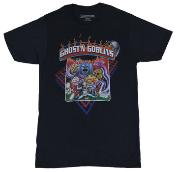 Ghost 'N Goblins Mens T-Shirt -  Classic Cabinet Artwork Image
