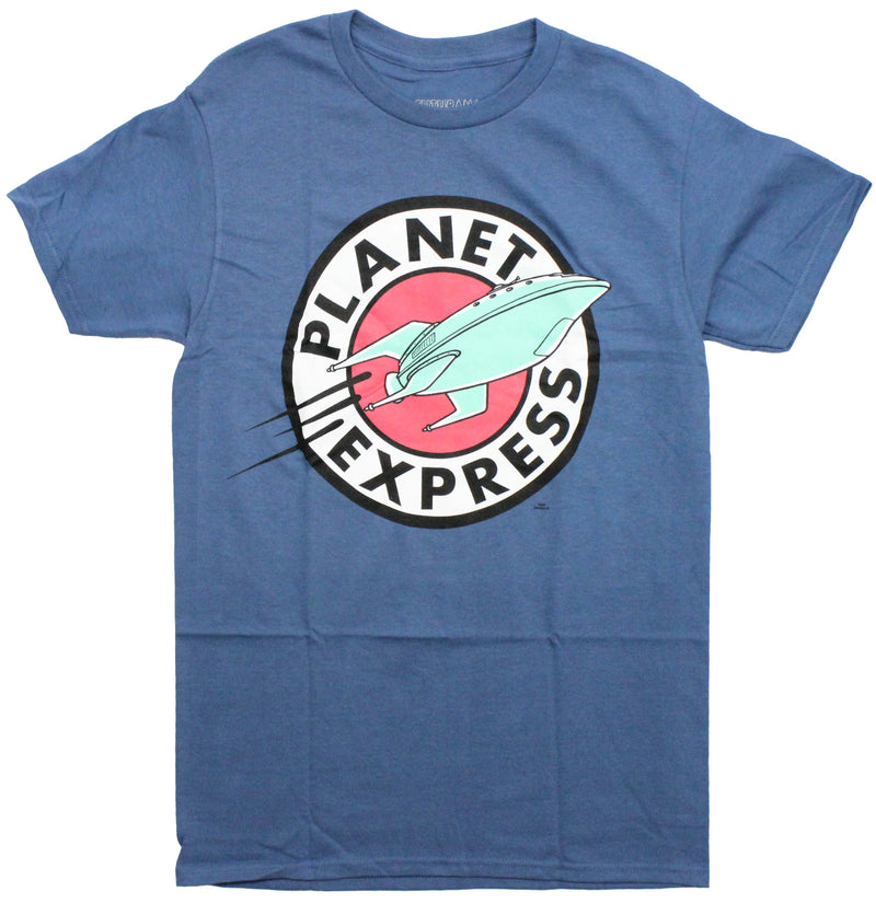 Futurama Mens T-Shirt - Planet Express Delivery Logo - Inmyparentsbasement.com