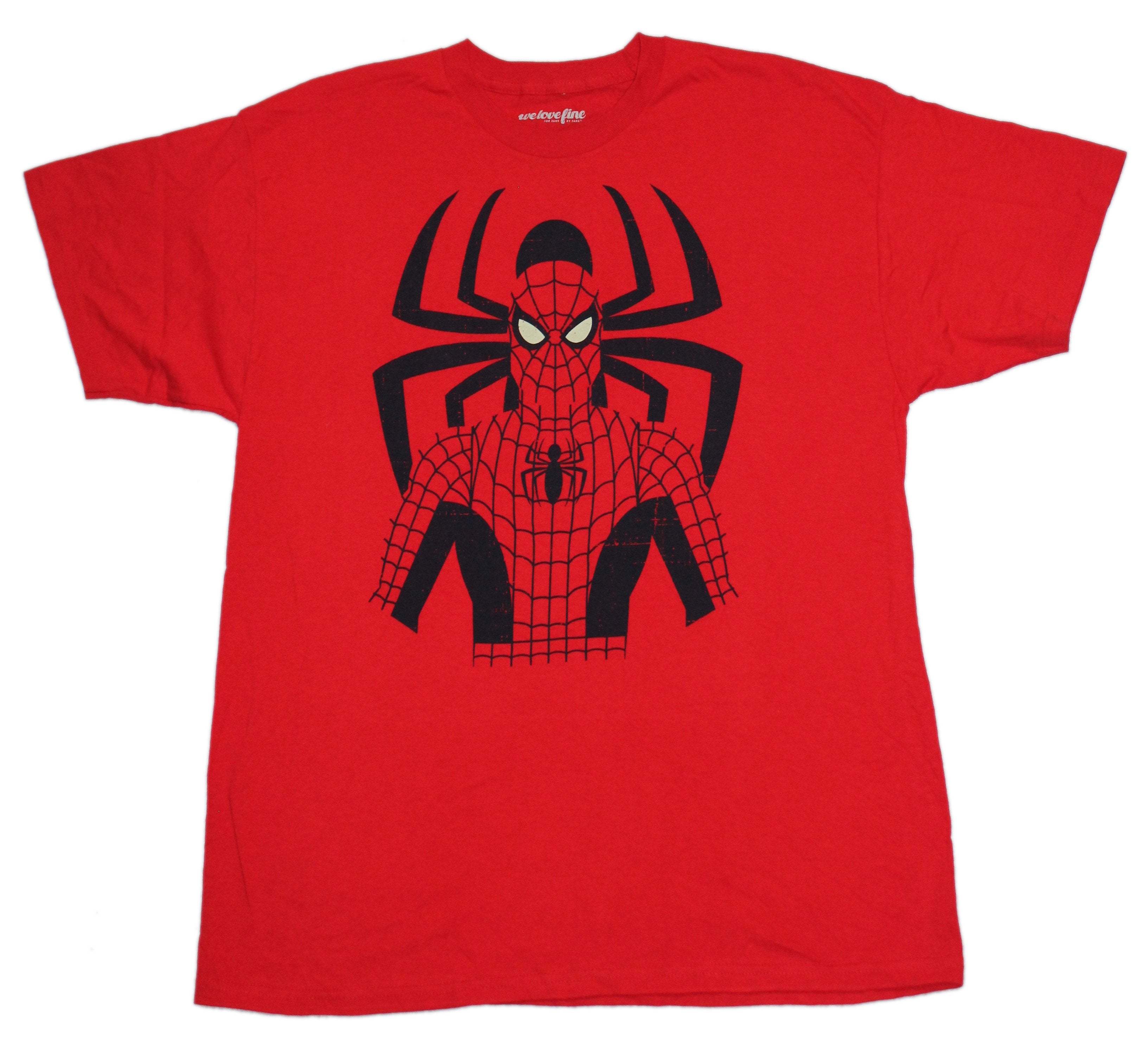 Spider-man Mens T-Shirt - Negative Space Spider Behind Head