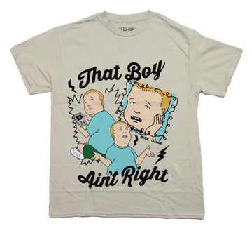 King of the Hill Mens T-Shirt - That Boy Ain't Right Bobby Image