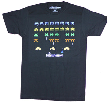 Intellivision Mens T-Shirt - Space Armada Rows of Invaders
