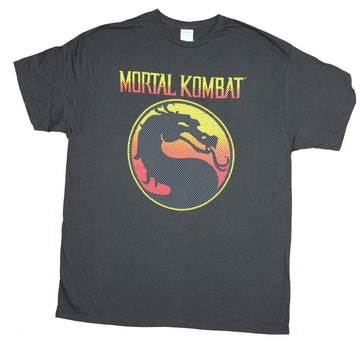 Mortal Kombat Mens T-Shirt - Mesh Look Classic Logo Image