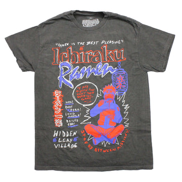 Naruto Shippuden Mens T-Shirt - Naruto Eating Ramen is the Best Pleasure