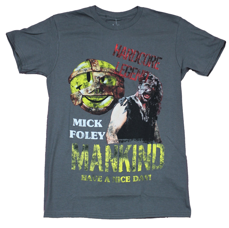 WWE Mens T-Shirt - Mick Foley Mankind Have A Nice Day - Inmyparentsbasement.com