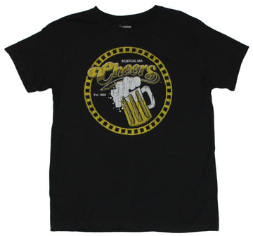 Cheers Mens T-Shirt  - Distressed Foamy Circle Mug Image