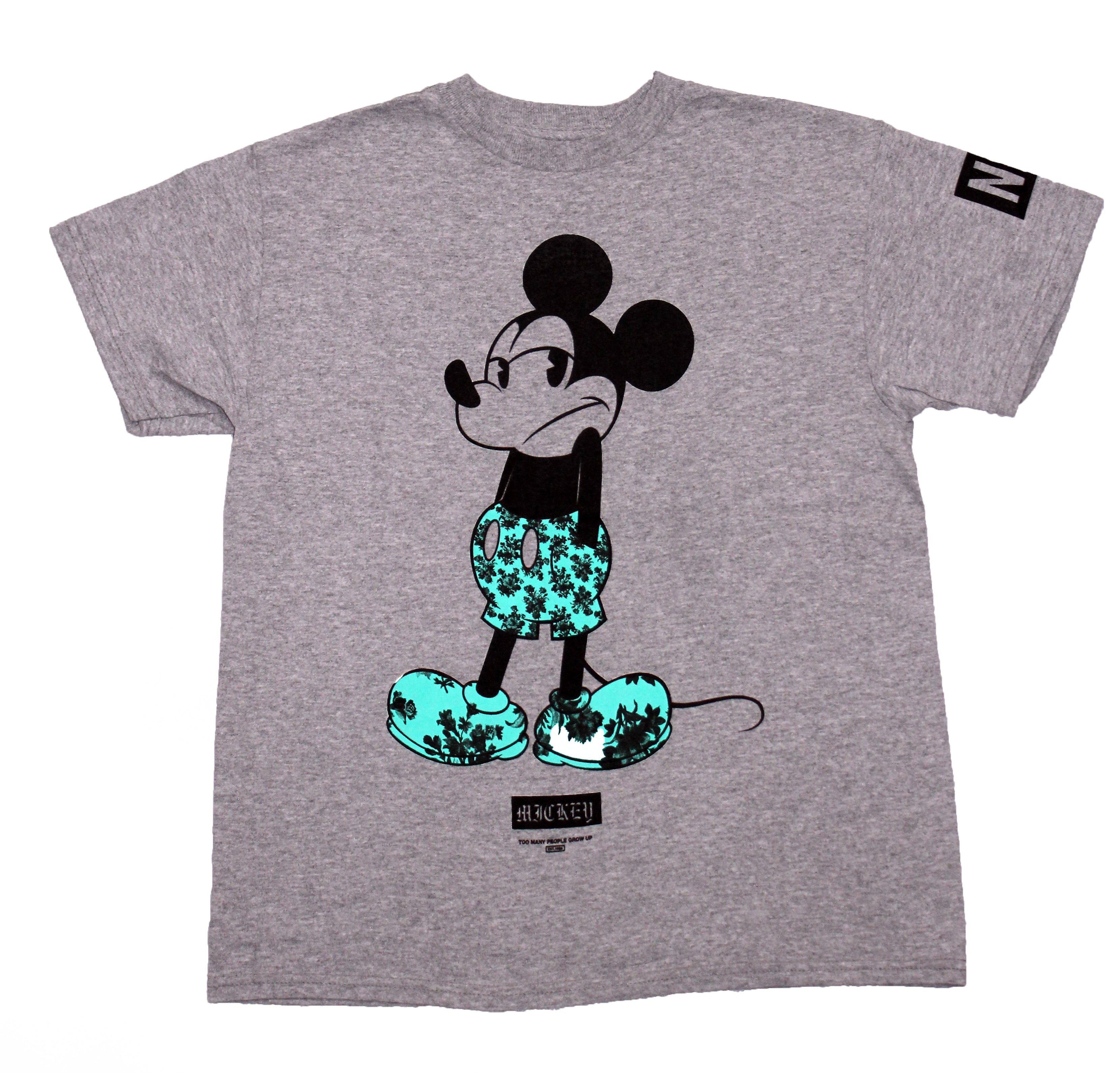 Mickey Mouse Mens T-Shirt  -Shrugging Neff Turquoise Outfit