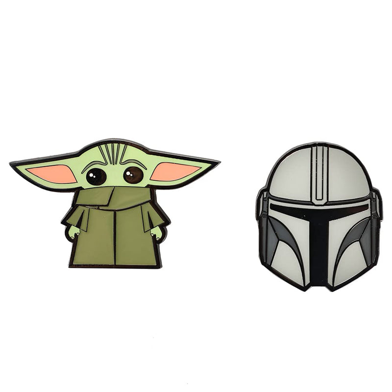 Star Wars Grogu Lanyard Keychain Lapel Pin Novelty Box Gift Set