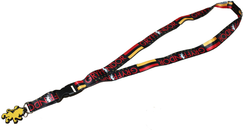 Bioworld Harry Potter Gryffindor Colorful Black Lanyard
