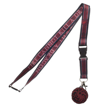 Game of Thrones House Targaryen ID Badge Holder Breakaway Lanyard Keychain