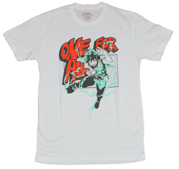 My Hero Academia Mens T-Shirt - Deku Attacking All For One Image