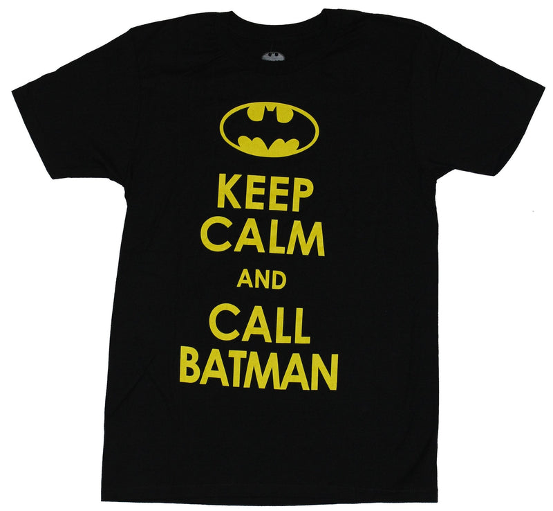 Batman (DC Comics) Mens T-Shirt - Keep Calm and Call Batman Word Logo - Inmyparentsbasement.com