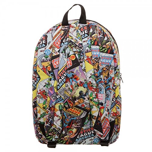 Justice League All Over Comic Print Backpack