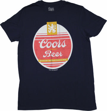 Coors Beer Mens T-Shirt - Distressed Banquet of Beers Vintage Logo