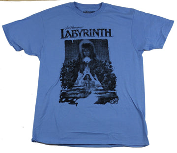 Labyrinth Mens T-Shirt - Blue Tinted Classic Movie Poster Image