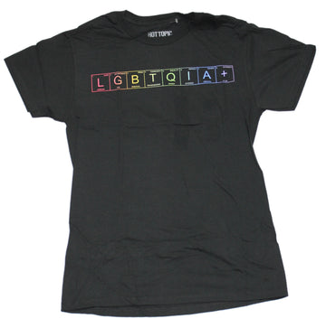 LGBTQIA+ Mens T-Shirt -Rainbow Boxes Image