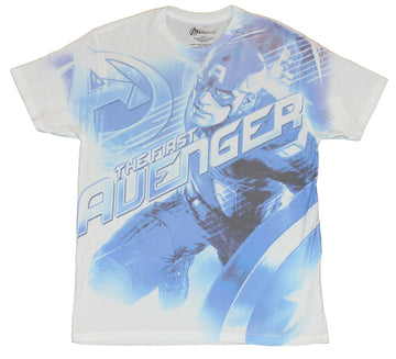 Captain America Adult  T -Shirt- First Avenger Sublimation Design