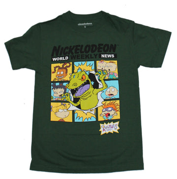 Rugrats Mens T-Shirt - World Weekly News Reptar Over Cast