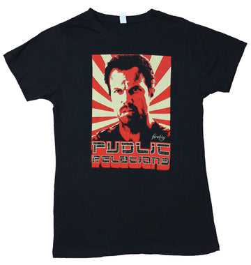 Firefly Serenity Girls Juniors T-Shirt - Jayne Public Relation Sun Image