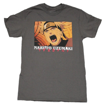 Naruto Shippuden Mens T-Shirt - Uzumaki Scream Face
