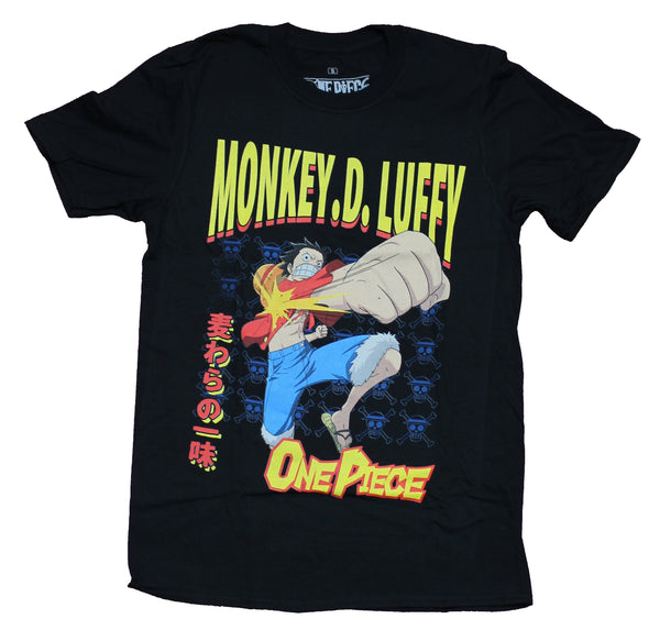 One Piece Mens  T-Shirt - Monkey D Luffy Giant Punch Image