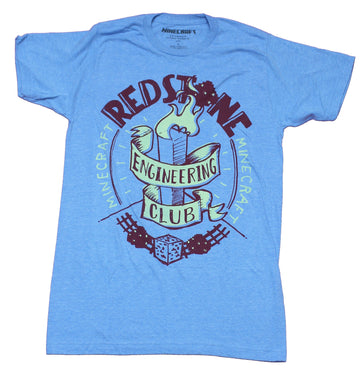 Minecraft Mens T-Shirt - Redstone Engineering Club Crest