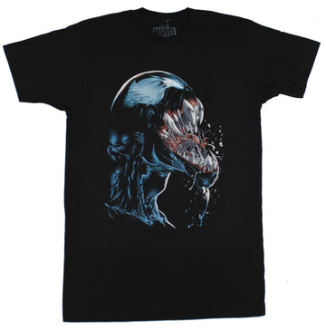 Venom (Marvel)  Mens T-Shirt - Dripping Slobbering Open Mouth Profile Image