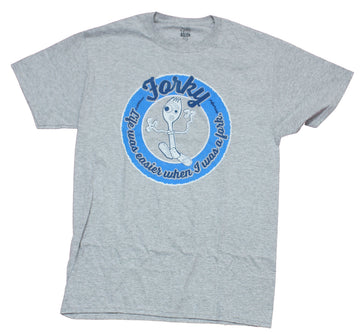 Toy Story 4 Mens T-Shirt - Forky Circle Image Easier When I was A fork