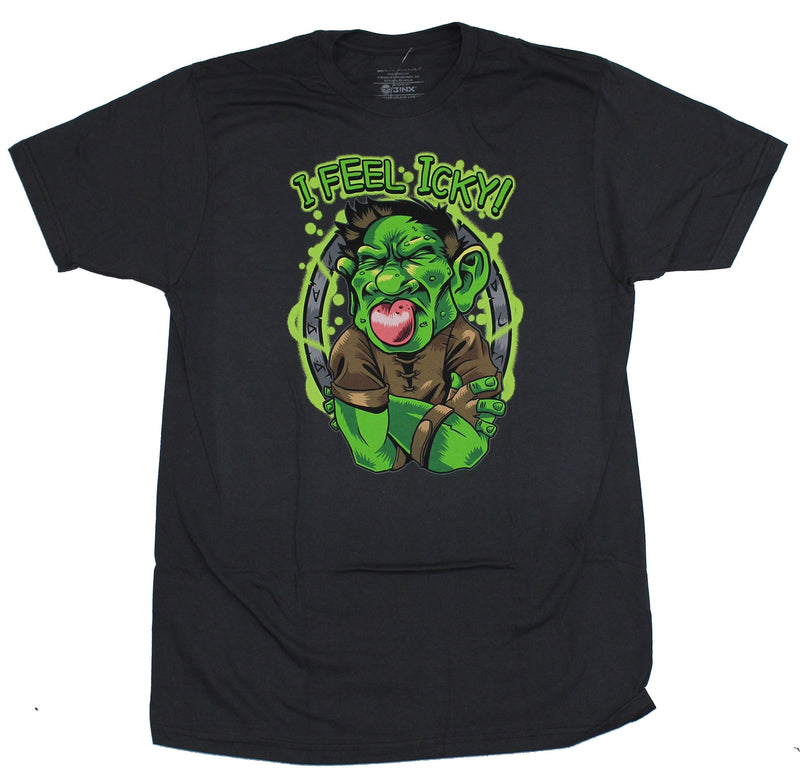 Hearthstone Mens T-Shirt - I Feel Icky Leper Gnome Crest