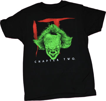 It! Stephen King's Mens T-Shirt - Pennywise  Face Chapter Two