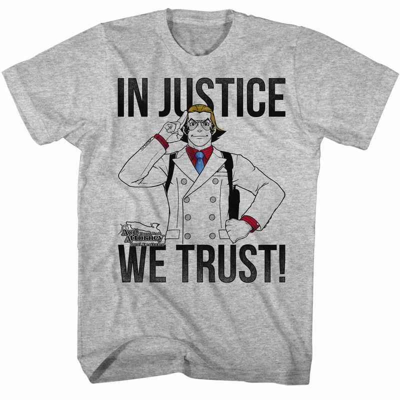 Ace Attorney Mens S/S T-Shirt - Ijwt - Heather Gray Heather