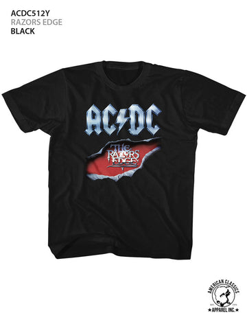 AC/DC Toddler S/S T-Shirt - Razors Edge - Solid Black
