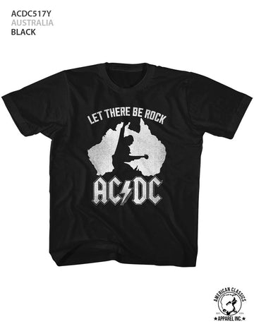 AC/DC Toddler S/S T-Shirt - Australia - Solid Black