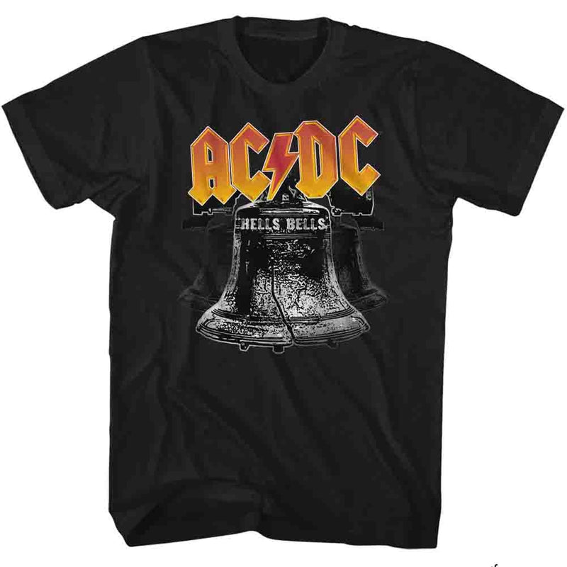 AC/DC Mens S/S T-Shirt - Hells Bells - Solid Black