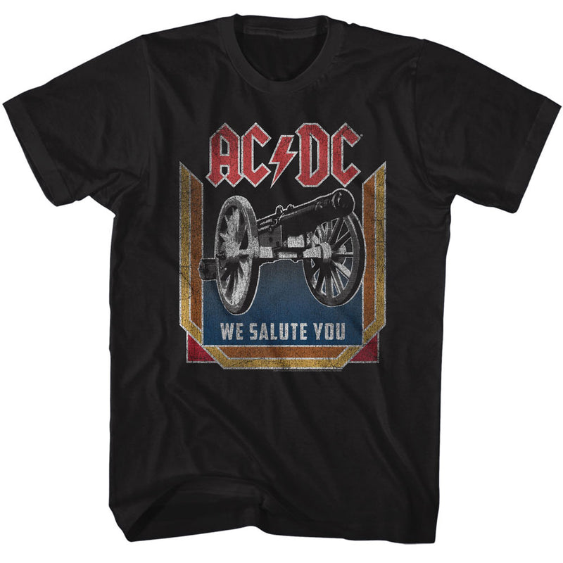 AC/DC Mens S/S T-Shirt - We Salute You - Solid Black