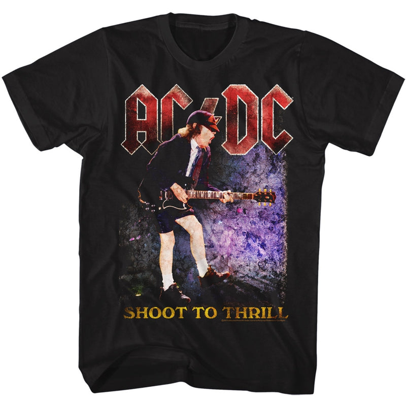 AC/DC Mens S/S T-Shirt - Shoot To Thrill - Solid Black