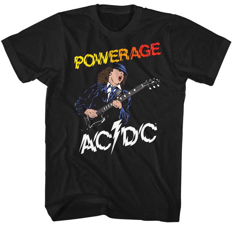 AC/DC Mens S/S T-Shirt - Powerage2 - Solid Black