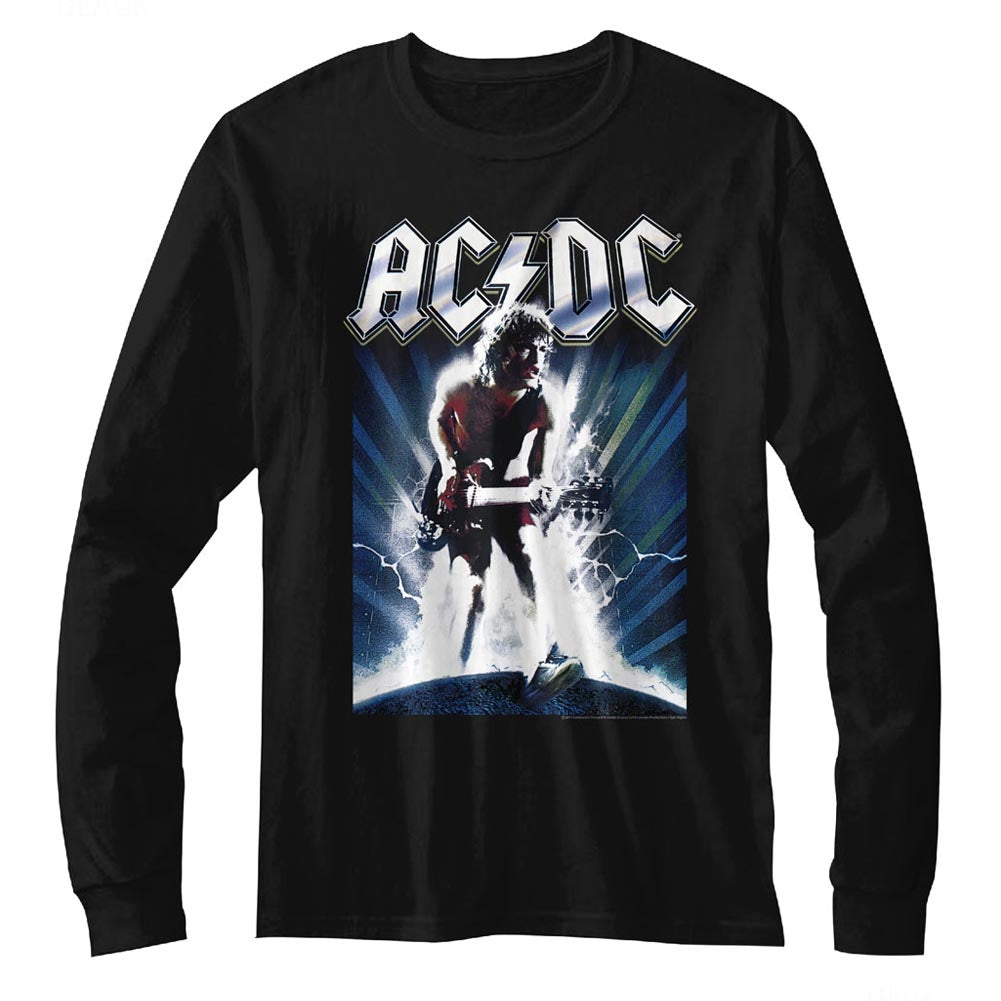 AC/DC Mens L/S T-Shirt - AC/DCAC/DC - Solid Black