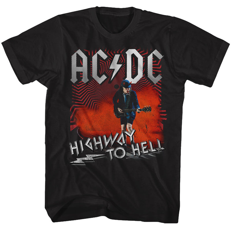 AC/DC Mens S/S T-Shirt - Hth - Solid Black