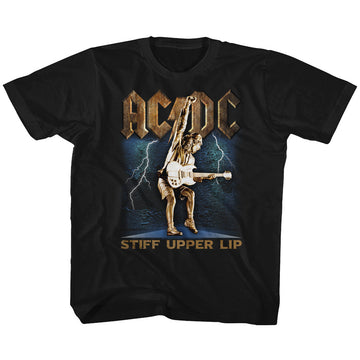 AC/DC Youth S/S T-Shirt - Stiff - Solid Black