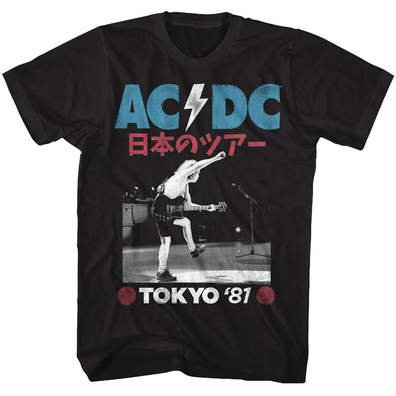 AC/DC Mens S/S T-Shirt - Tokyo 81 - Solid Black