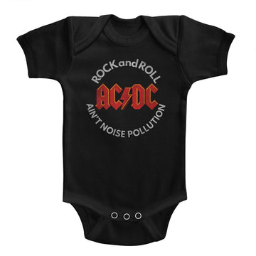 AC/DC Infant S/S Bodysuit - Noise Pollution - Solid Black
