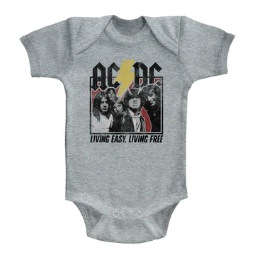 AC/DC Infant S/S Bodysuit - Hwy2Hell Lyrics - Heather Gray Heather