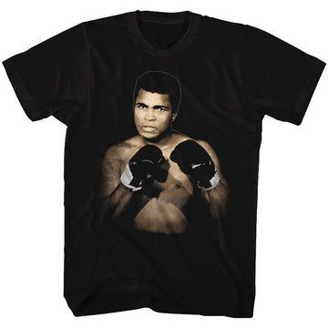 Muhammad Ali Mens S/S T-Shirt - 1137-A3 - Solid Black