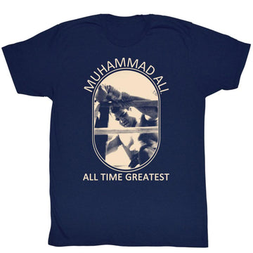 Muhammad Ali Mens S/S T-Shirt - Picture Perfect - Solid Navy