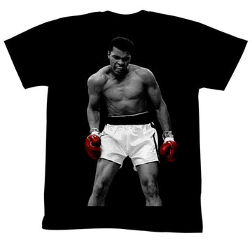 Muhammad Ali Mens S/S T-Shirt - Again - Solid Black