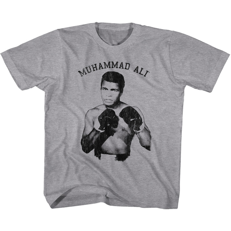 Muhammad Ali Youth S/S T-Shirt - Ali! Nough Said - Heather Gray Heather