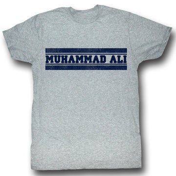 Muhammad Ali Mens S/S T-Shirt - Ali Gym Shirt - Heather Gray Heather