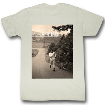 Muhammad Ali Mens S/S T-Shirt - Running - Solid Natural